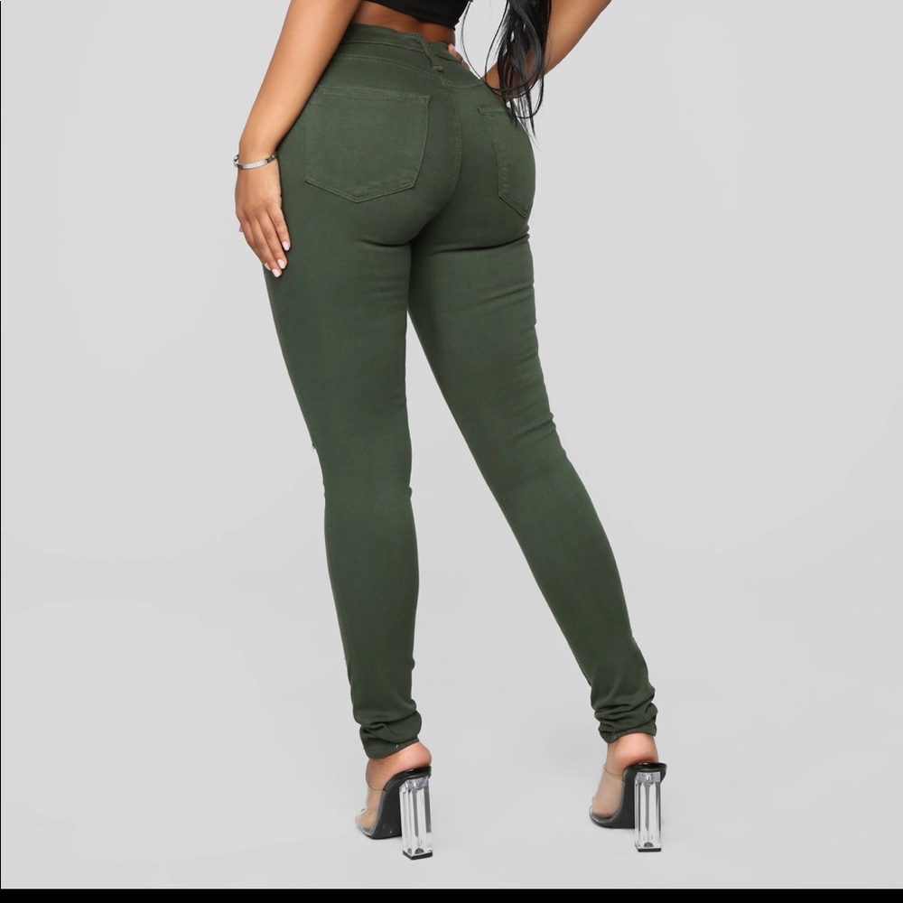 Womens Fashion Nova Jeans Fashion Nova Canopy Jeans Olive